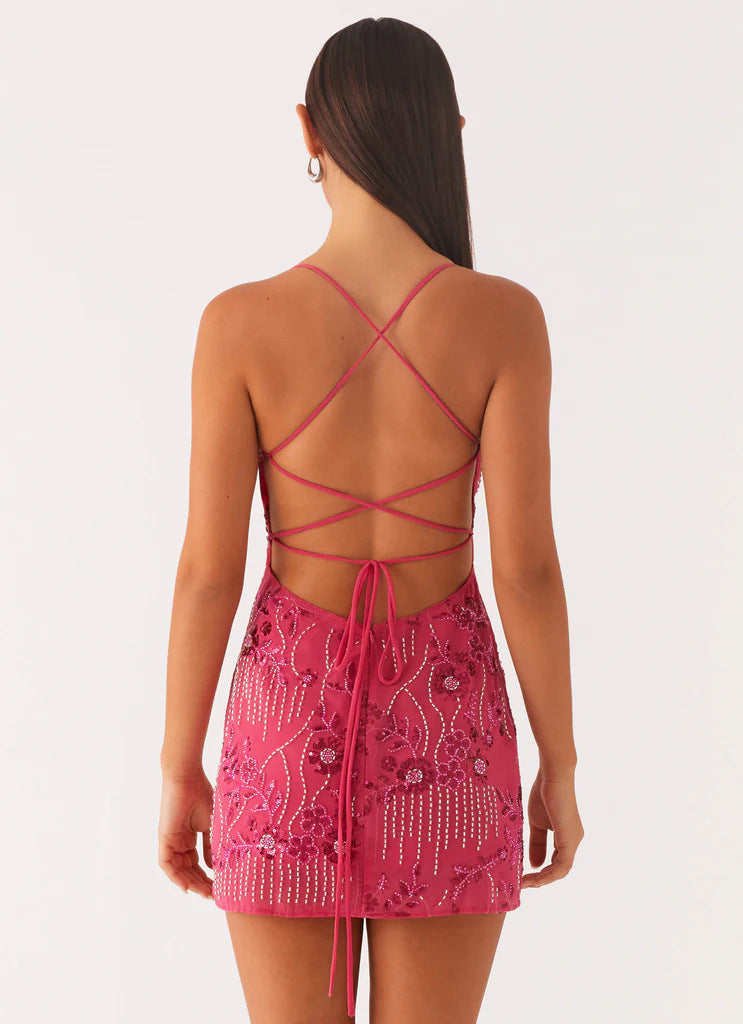 Mandy | Backless Sequin Dress