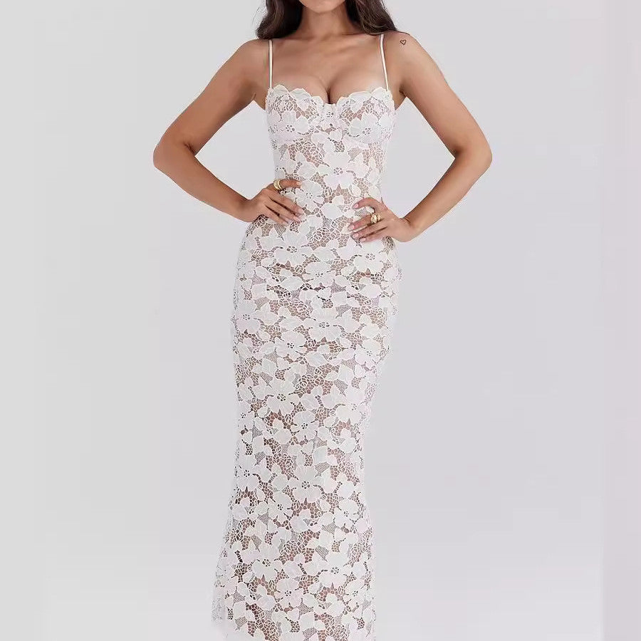 Maddie | Long Lace Dress