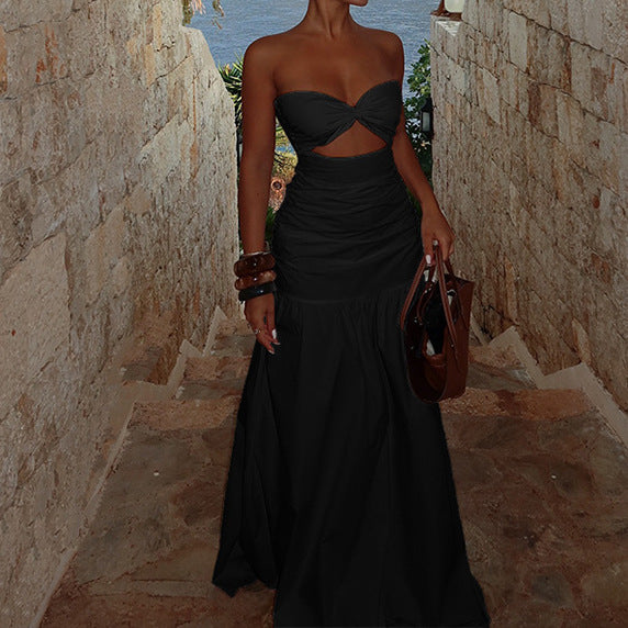 Keira | Strapless Cutout Maxi Dress