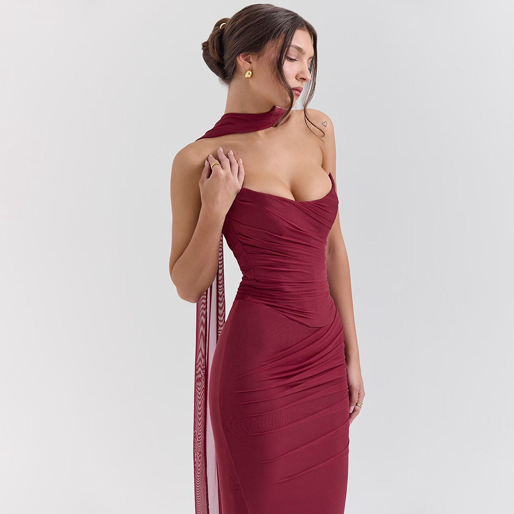 Zina | Sculpted Knit Evening Dress