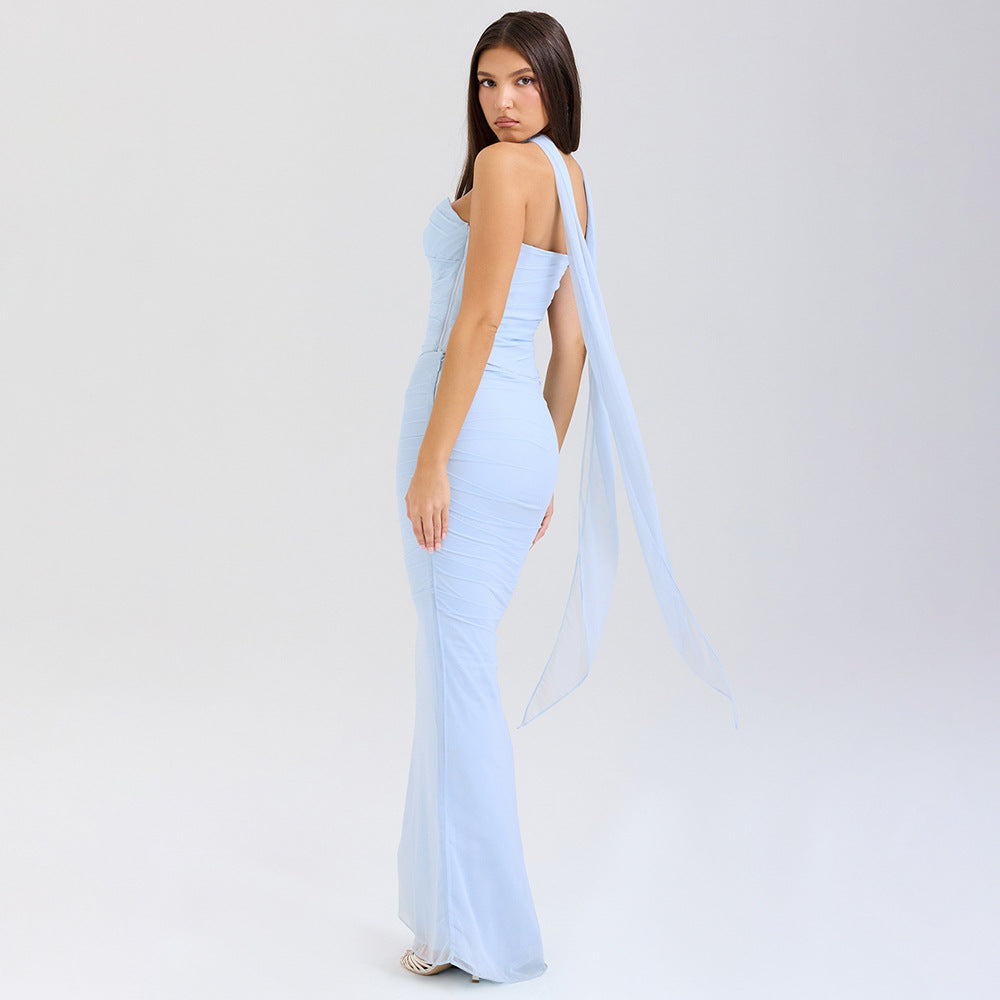 Zina | Sculpted Knit Evening Dress