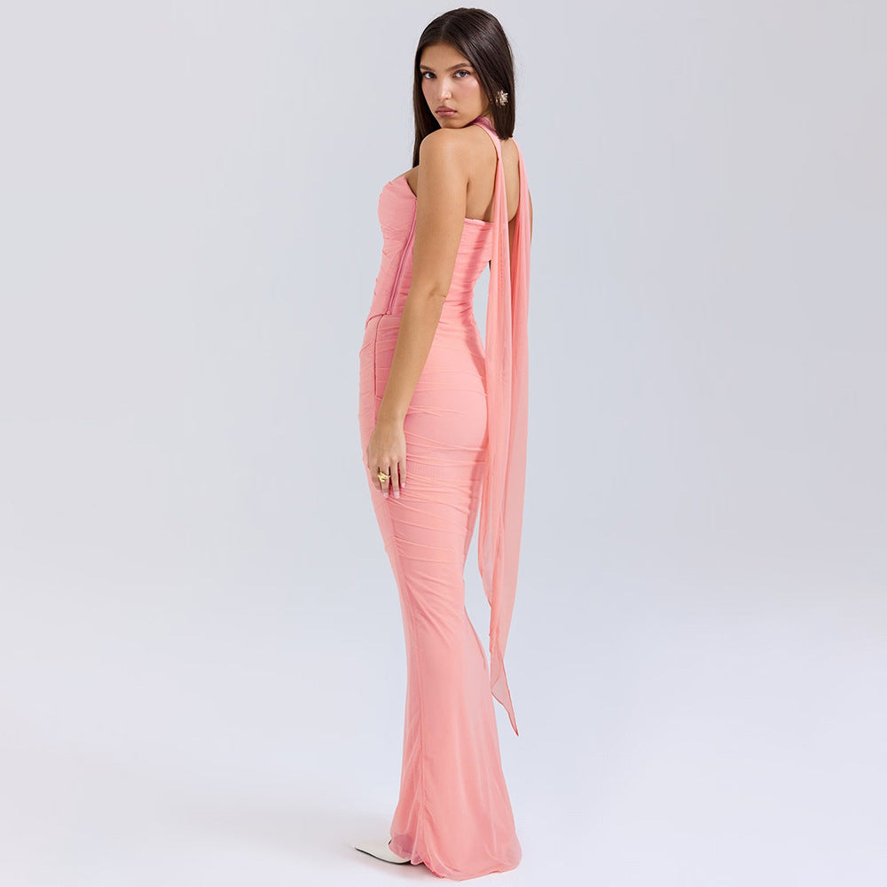 Zina | Sculpted Knit Evening Dress