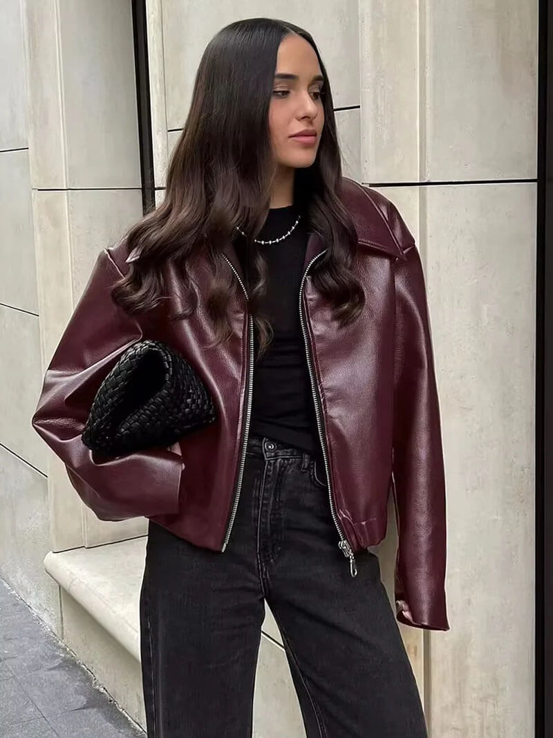 Ivy | Vegan Leather Jacket