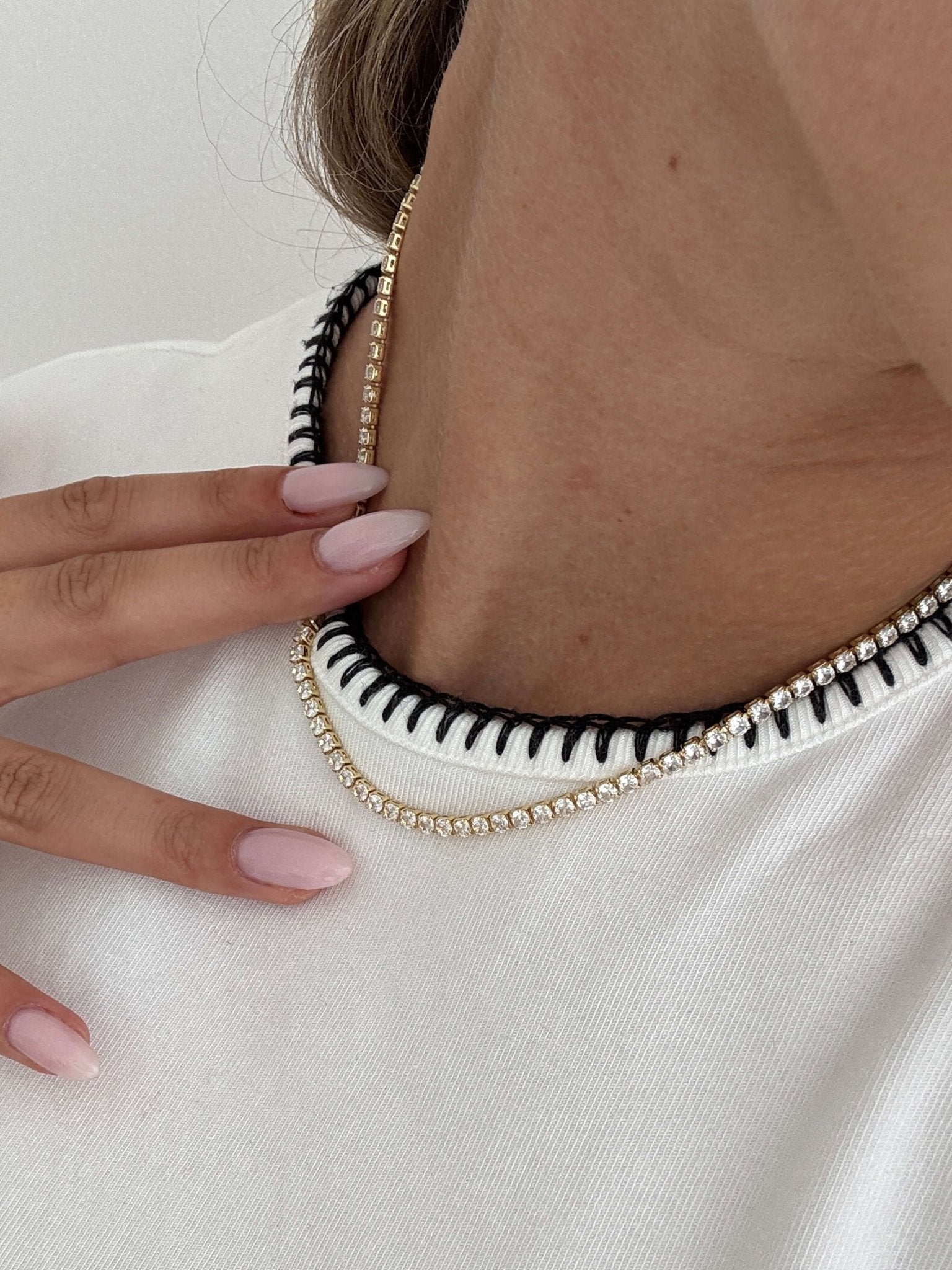 LYRA | Tennis Choker Necklace