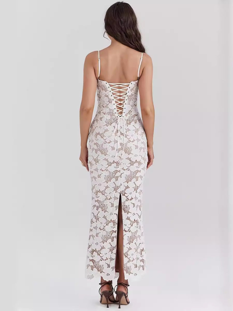 Maddie | Long Lace Dress