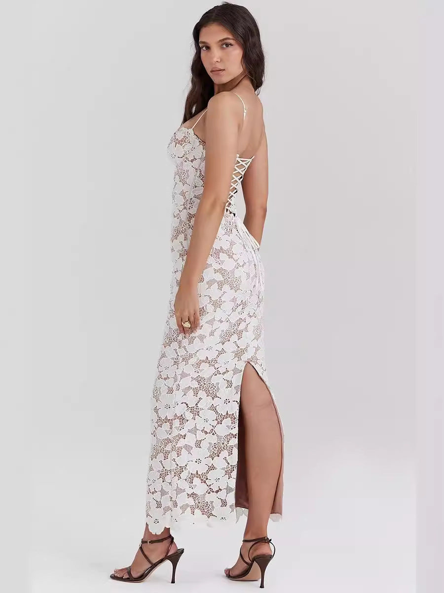 Maddie | Long Lace Dress