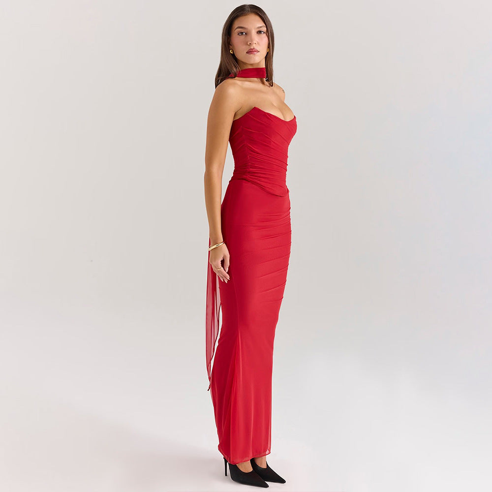 Zina | Sculpted Knit Evening Dress
