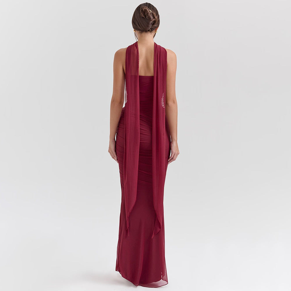 Zina | Sculpted Knit Evening Dress