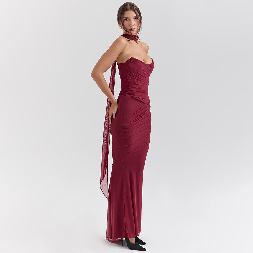 Zina | Sculpted Knit Evening Dress