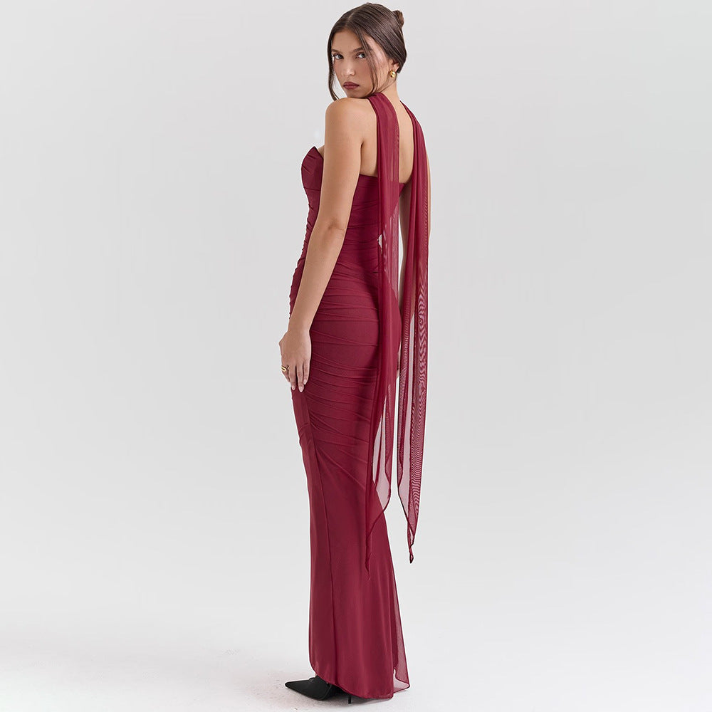 Zina | Sculpted Knit Evening Dress