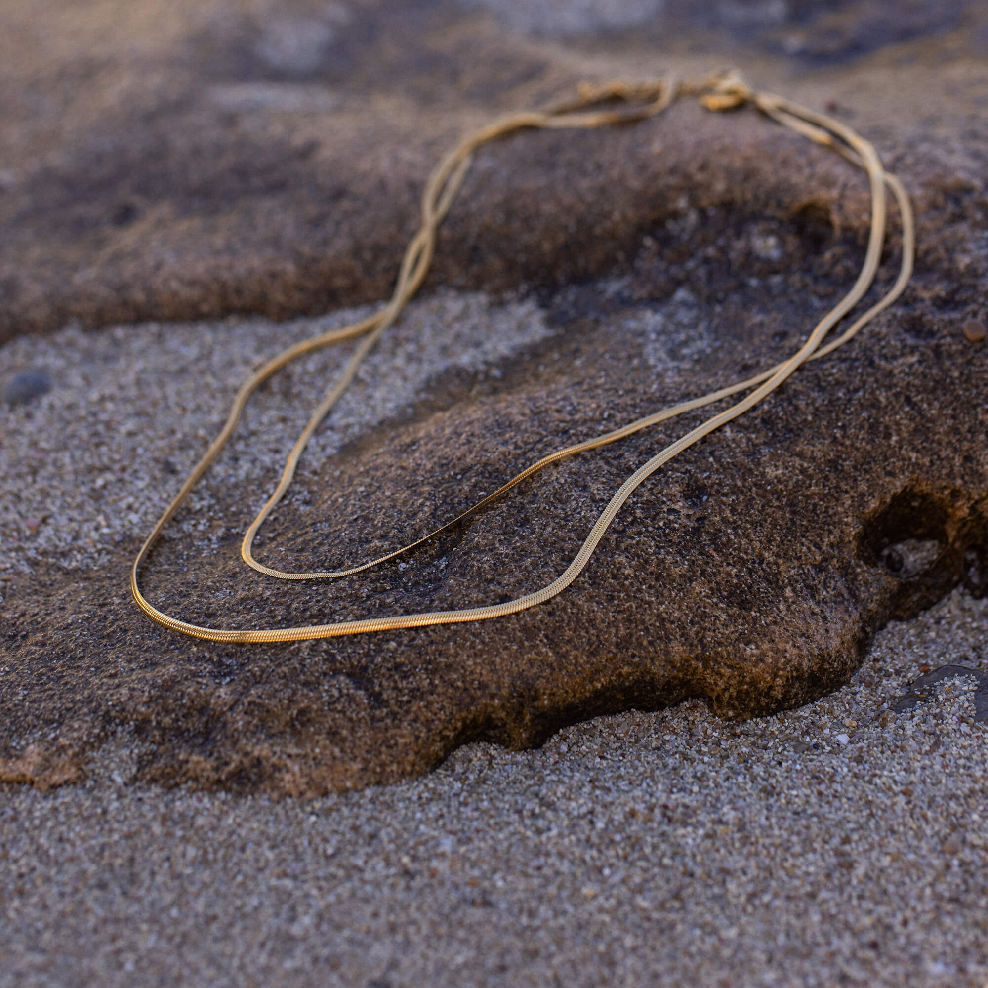 LUNEA | Sculpted Double Layer Necklace