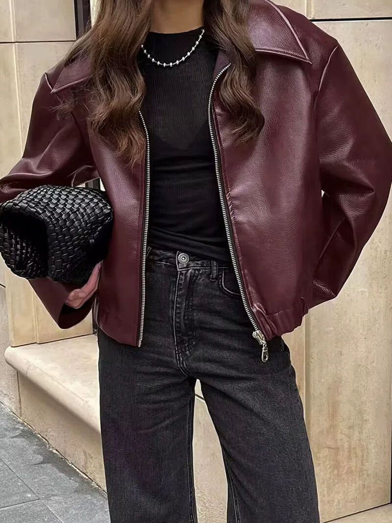 Ivy | Vegan Leather Jacket