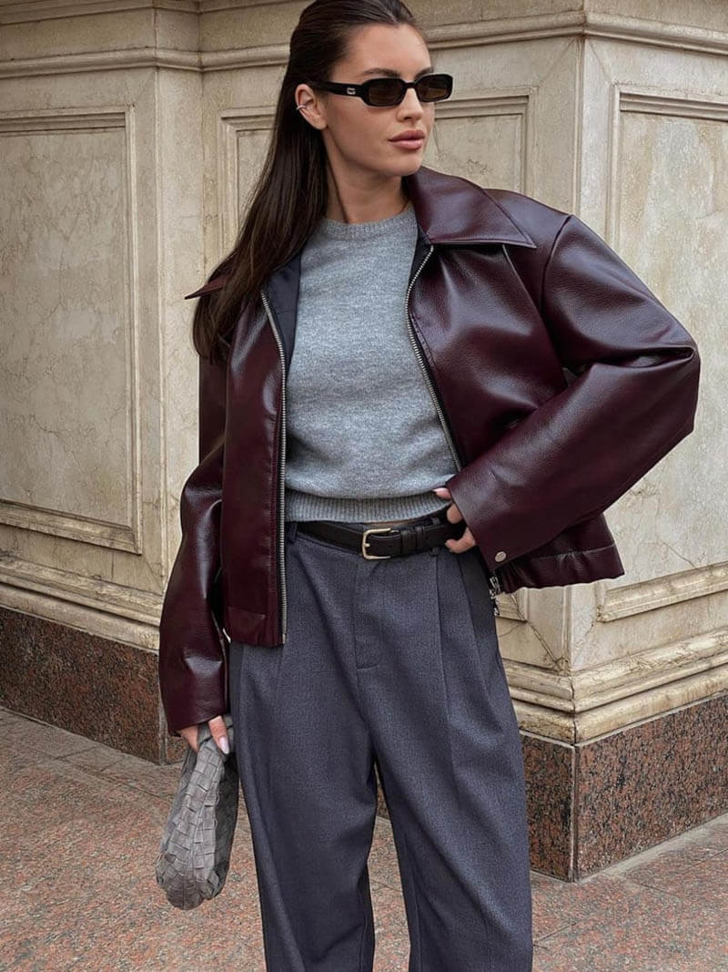 Ivy | Vegan Leather Jacket