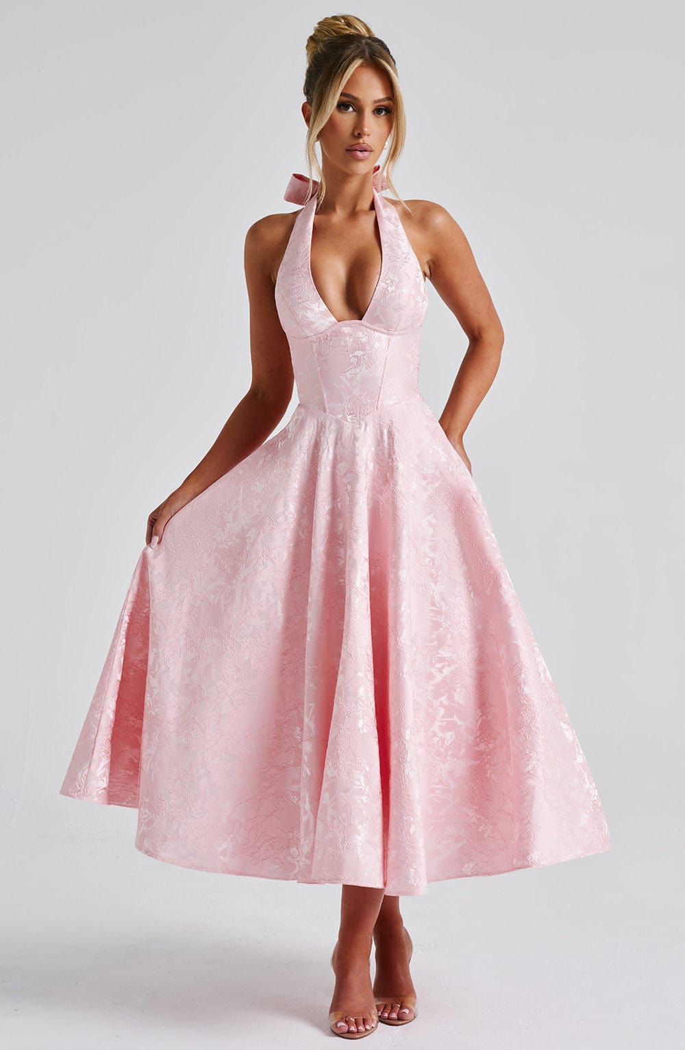 Ara | Halter Neck Midi Dress