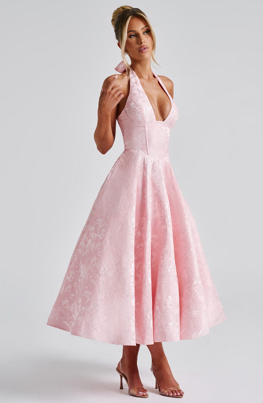 Ara | Halter Neck Midi Dress