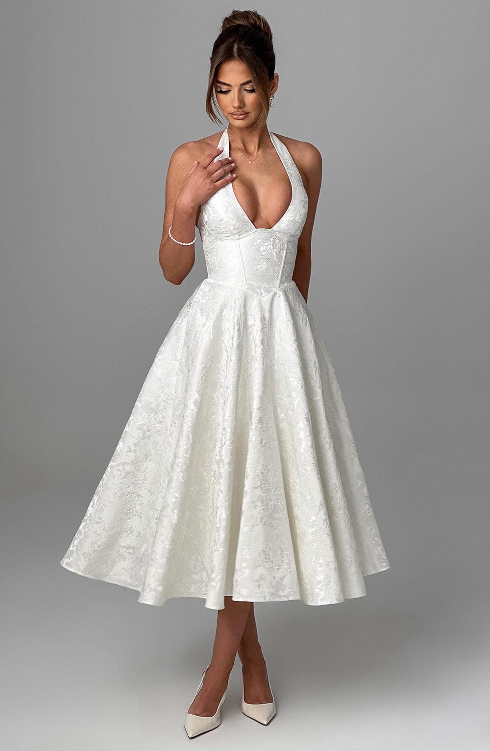 Ara | Halter Neck Midi Dress