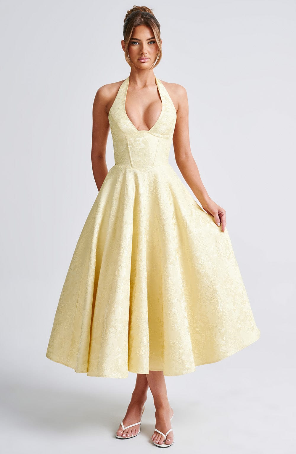 Ara | Halter Neck Midi Dress