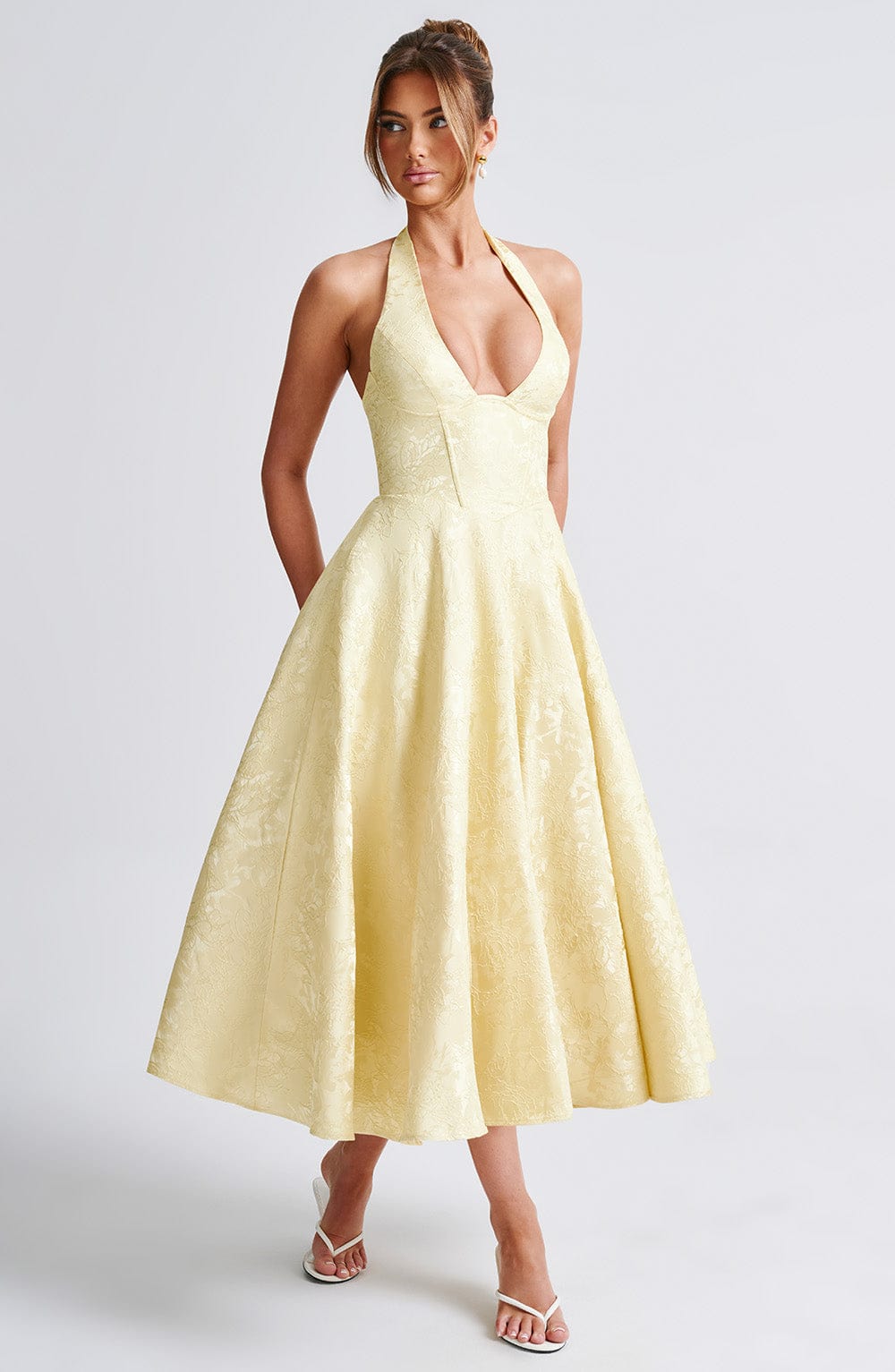 Ara | Halter Neck Midi Dress