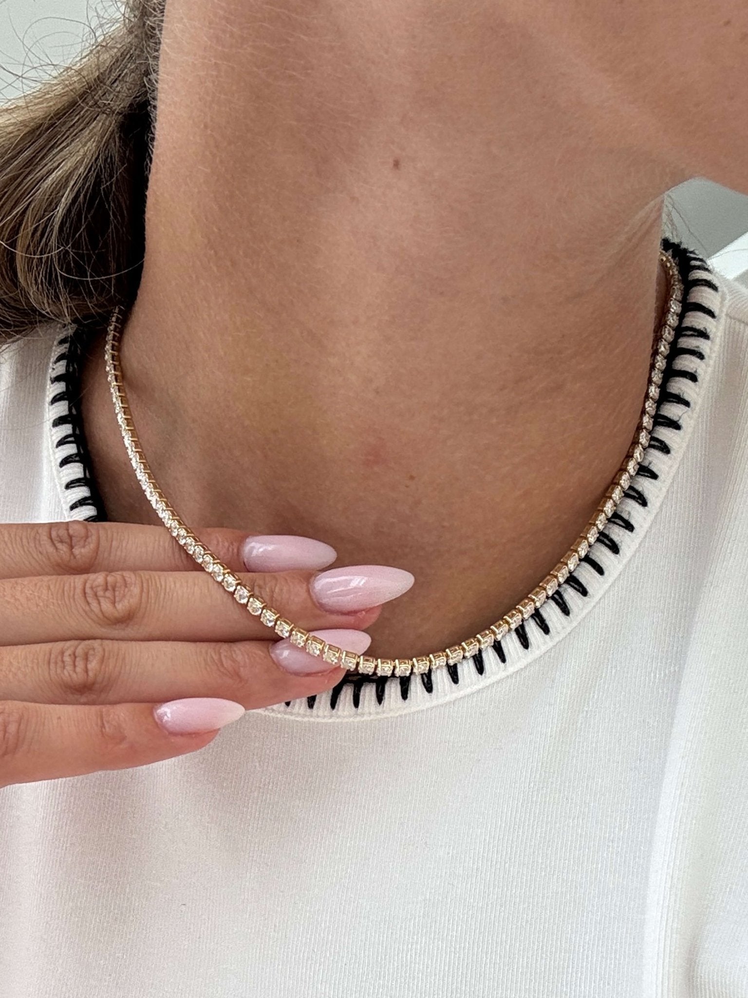 LYRA | Tennis Choker Necklace