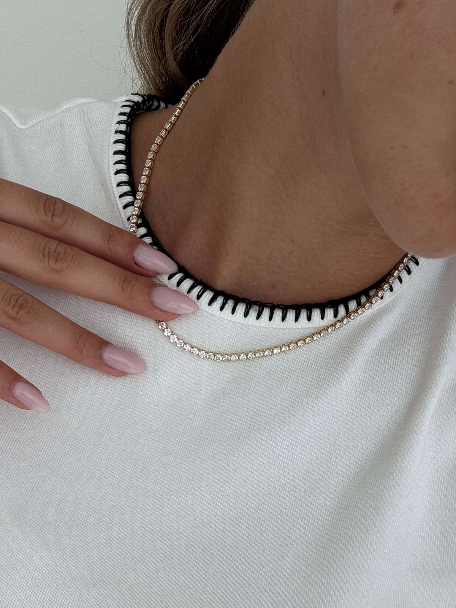 LYRA | Tennis Choker Necklace